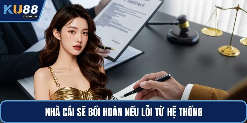 Nhà cái sẽ bồi hoàn nếu lỗi từ hệ thống