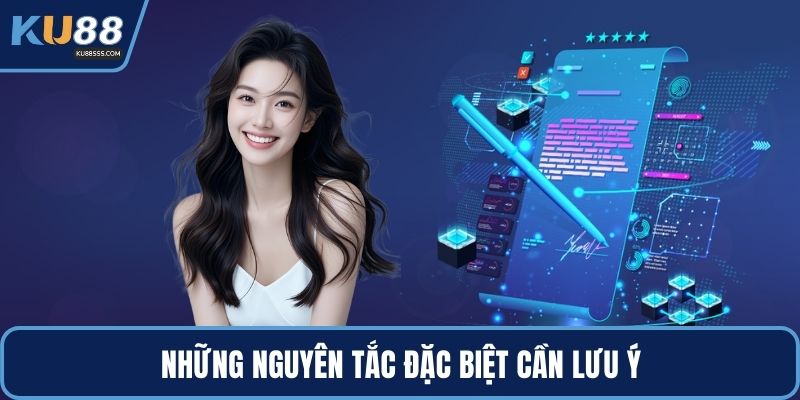 Những nguyên tắc đặc biệt cần lưu ý